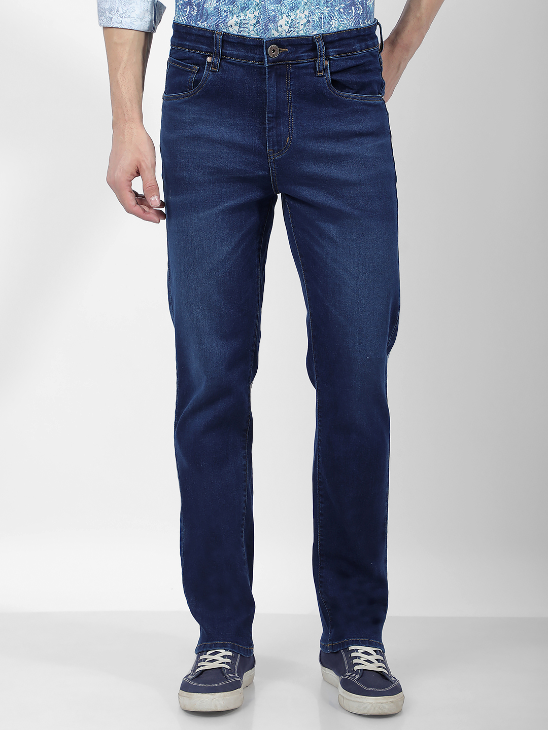Numero Uno Men Faded Blue Jeans